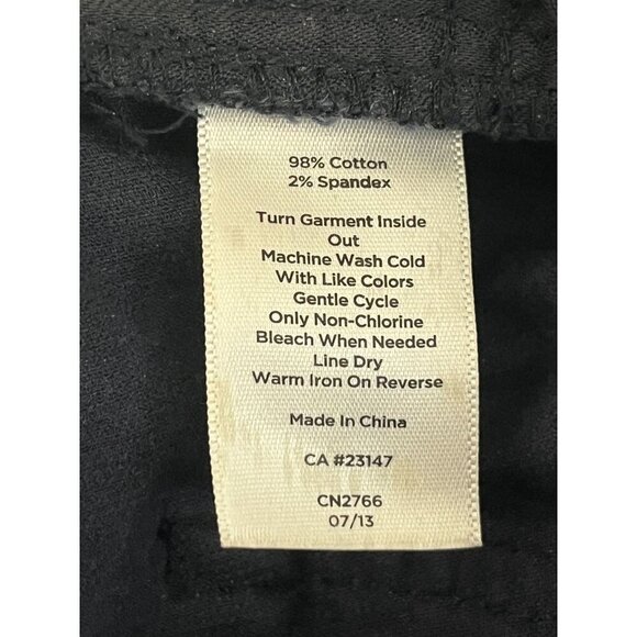 Talbots Pants Womens 6 Blue Floral Motifs Paisley Cropped Straight Leg Stretch - Picture 7 of 8